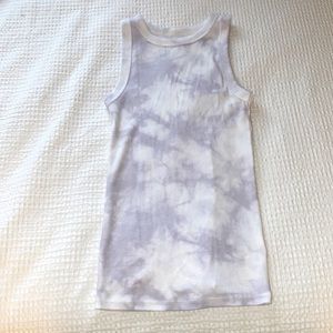 Light Purple tie dye tank top